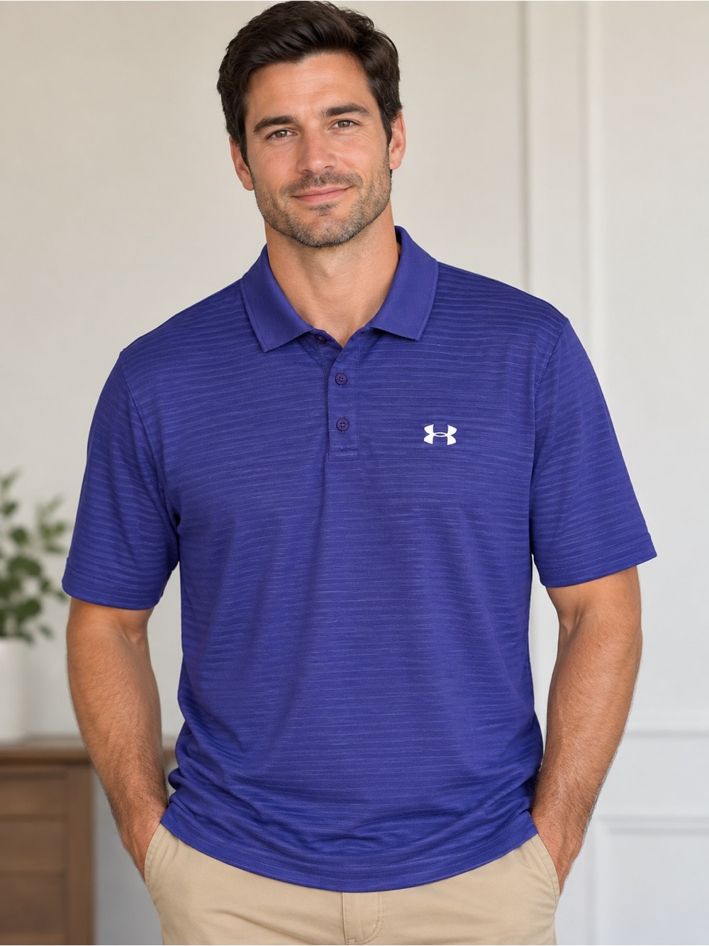 Under Armour Men’s Purple Performance Polo Size XL